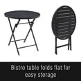 thumbnail image 2 of Crosley Furniture Kaplan Round Metal Patio Bistro Table in Oil Rubbed Bronze, 2 of 8