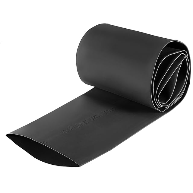 Manguera termocontraíble Uxcell, funda de cable termocontraíble de 3.3ft negra de 2.76 pulgadas