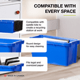 thumbnail image 4 of Nova Products 5 Gallons (18L) Recycling Bin - Durable Plastic Waste Basket for Indoor/Outdoor Use, Space-Saving Design, Ideal for Recycling, Office, Kitchen, Garage - (Made in Canada), 4 of 5