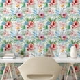thumbnail image 3 of Ambesonne Tropical Peel & Stick Wallpaper for Home, Exotic Parrot Flower, 13"x72", Multicolor, 3 of 6
