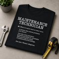 thumbnail image 7 of Maintenance Technician Definition Graphic T-Shirt, Unisex Classic Fit Tee, 7 of 7