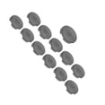 thumbnail image 1 of 12pcs  Button Cover, Transparent Anti Slip Button Covers for Kailh Cherry TTC, Easy Installation, Suitable for Fightbox  Snackbox, 1 of 7