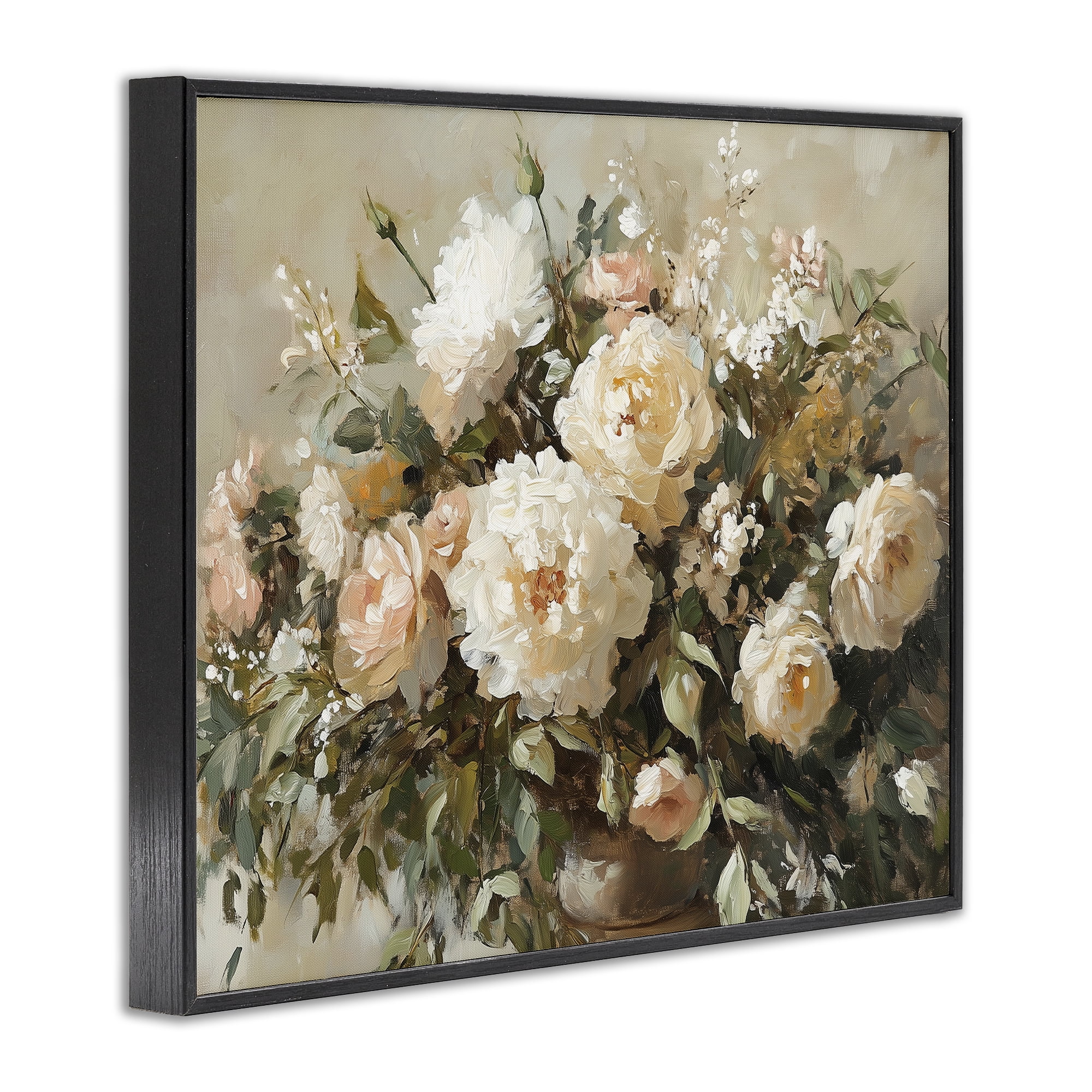 Stupell Industries Secret Garden Arrangement Black Framed Giclee Art, design by Heidi Kuntz