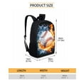 thumbnail image 4 of Xixirimido Water and Fire Baseball Print Backpack 3Pcs Set Kids School Bag and Lunch Bag Pencil Case for Boys Girls Lightweight Bookbag Set for Student Back to School, 4 of 4