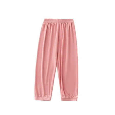 

Fall/Winter Savings Clearance! 2024 AGkizg Baby Girls Clothes Toddlers Girls Casual Pants 2-12 Years Summer Ankle Pants for Boys and Girls Baby Medium and Large Pants Pink 9Y