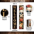 thumbnail image 2 of Vintage Dia de los Muertos Sugar Skull Welcome Porch Sign | Reversible, 2 of 7