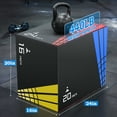 thumbnail image 3 of GIKPAL 3 in 1 - 16"x20"x24" Foam Plyometric Jump Box,Stable Plyo Box with 3MM Anti-Slip Particles for Home Gym Jumping Exercise, Weight 38lbs, 3 of 7