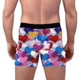thumbnail image 5 of Ousvtion Valentine's Day Mens Trunks Love Heart Print Boxer Briefs Valentines Rose Boxers Underwear Comfort Soft Brief Gift for Men Clearance Deals,B05-Pink,XX-Large, 5 of 5