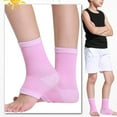 thumbnail image 3 of Anvazise 1 Pair High Density Good Elasticity Shock Absorption Ankle Protector Kids Ankle Compression Braces Sports Equipment Pink, 3 of 13