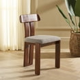 thumbnail image 2 of Safavieh Cayde Modern Wood Dining Side Chairs, Gray / Walnut, 2 of 8