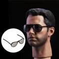 thumbnail image 4 of 1/6 Scale Sunglasses, Male And Female Sun Glasses, Alloy Retro Glasses, for 12inch Action Figures Accessories - Black, 2.6x2.3cm, 4 of 10