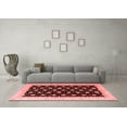 thumbnail image 3 of Ahgly Company Machine Washable Indoor Rectangle Oriental Red Modern Area Rugs, 7' x 10', 3 of 4