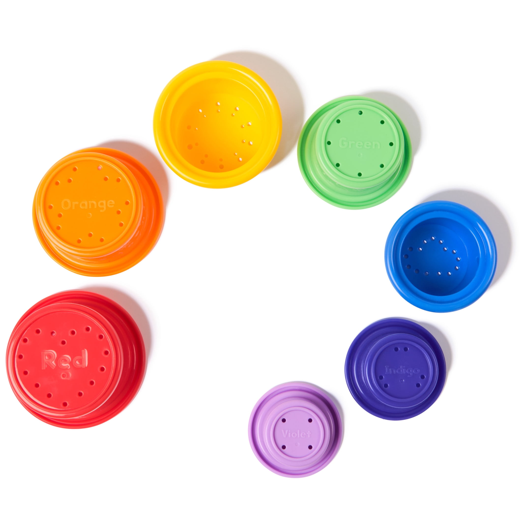 Ms. Rachel Rainbow Stacking Cups 7-Pack, For Kids Ages 6+ Months