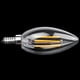 thumbnail image 5 of 6X Dimmable E12 4W COB Edison Candle Flame Filament LED Bombilla Lámpara 10X3.5cm, 5 of 5