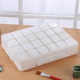 thumbnail image 2 of serony Paint Palette Paint Mixing Trays Watercolor Draw Pigment Box Paints Tins Box 24Grid, 2 of 9