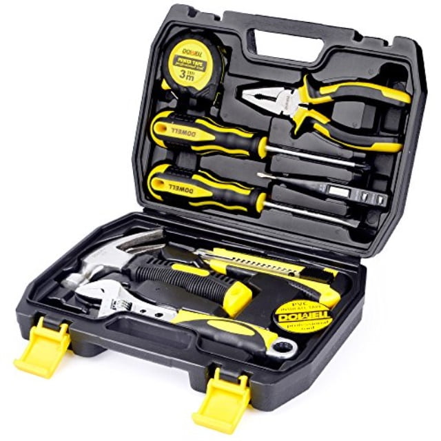 DOWELL 49 Piece Tool Set,Home Repair Hand Tool Kit with Plastic Tool Box Stor... 