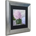 thumbnail image 2 of Trademark Fine Art "Hortensia 2" Canvas Art by Color Bakery Black Matte, Silver Frame, 2 of 4