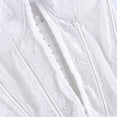thumbnail image 5 of JGGSPWM Women's Spaghetti Strap Mesh Floral Lace Corset Tops Lace-Up Bustier Going Out Date Night Party Crop Cami Top White M, 5 of 7