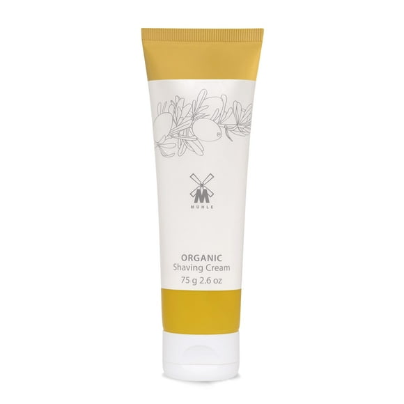 Crema de afeitar MÜHLE Organic con aceite de argán 75 ml (2.5 oz) vegana
