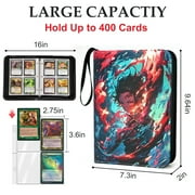 Demon Slayer Card Zipper Binder,9 Pocket with 50 Removable Sleeves up to 900 Cards,Gifts for Anime Demon Slayer TCG Collectors