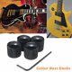 thumbnail image 1 of Perillas de bajo de guitarra eléctrica de estilo de cúpula de metal negro de 4 piezas con llave BephaMart 649152465529, 1 of 1