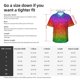 thumbnail image 5 of Fotbe Rainbow Glitter Camisa Hawaiana para Hombre Unisex – Camisa Casual de Verano con Botones de Manga Corta de Algodón y Lino,Small, 5 of 7