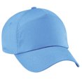 thumbnail image 1 of Beechfield - Gorra/Visera Básica - 5 paneles (Paquete de 2) (Azul cielo), 1 of 4