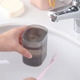 thumbnail image 3 of Toothbrush Storage Box Travel Wash Cup Cartoon Creativity Suitable for Children to Use Toothbrush Cup Pink, 3 of 5