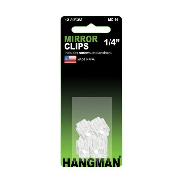 Hangman Produits 5911219 Ensemble de 12 Pcs Cintre Support de Miroir Pince