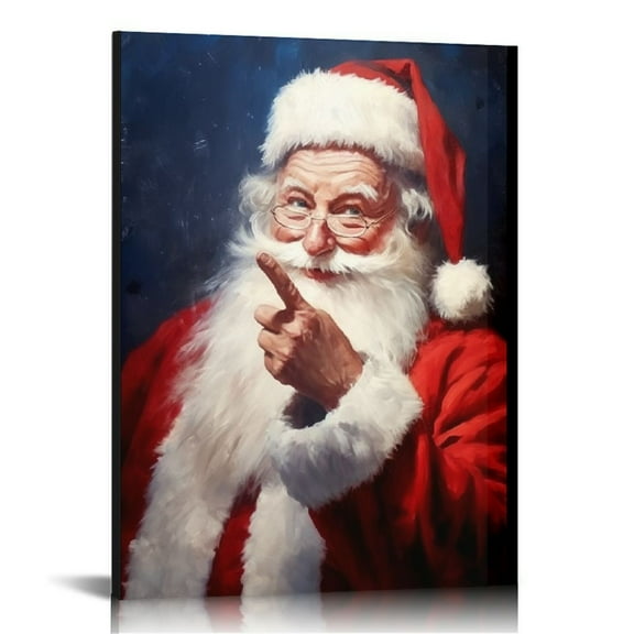 JEUXUS Santa Claus,Christmas Poster Decorative Painting Canvas Wall Art Living Room Posters Bedroom Painting