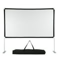 thumbnail image 2 of Portable Projection Screen 4K HD 16:9 with Stand, Wide Viewing Angle, Wrinkle Free, Sturdy Design, Lightweight and Easy to Carry for Indoor and Outdoor Use, 2 of 7