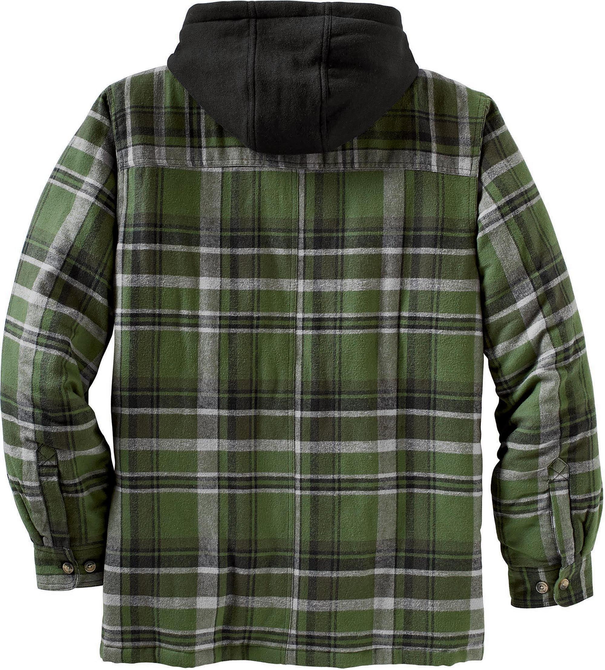 Legendary Whitetails Men's Maplewood Hooded Flannel Shirt Jacket