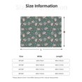 thumbnail image 5 of Rateoe Hedgehogs and Flowers Pattern Flannel Throw Blanket, Ultra-soft Blanket for Bed, Couch, Car, Hypoallergenic Anti-pilling blanket-80"x60"(Horizontal), 5 of 6