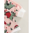 thumbnail image 6 of hirigin Baby Boy Christmas Romper, Long Sleeve Crew Neck Dinosaur Print Fall Bodysuit for Casual Daily, 6 of 7