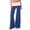 Blue, variant on Yoga Pants Women Foldover Pants Low Rise Y2k Flared Leggings Sweatpants Color Block Palazzo Pants Black M