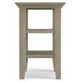 thumbnail image 2 of Acadian 14 inch Wide Solid Wood Transitional Narrow Side Table in Distressed Grey, 2 of 11
