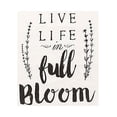 thumbnail image 6 of Sticky Toffee Flour Sack Kitchen Dish Towels Set 100% Cotton, Live Life Stripe and Flower Decorative Prints, 3 Pack, 28 in x 29 in, 6 of 7