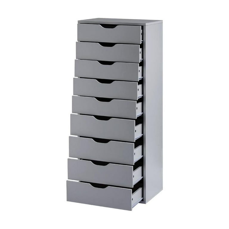 Naomi Home Office Furniture - 9-Drawer Storage Cabinet in