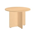thumbnail image 2 of Table de Conférence Ronde avec Base en Bois en Érable Naturel, 2 of 7