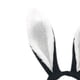 thumbnail image 1 of Diademas para Cosplay con orejas de conejo de Pascua para mujeres y niñas (negro + blanco), 1 of 8