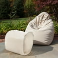 thumbnail image 3 of Gold Medal Bean Bags Gold Medal Ottoman Antique Beige, 3 of 11