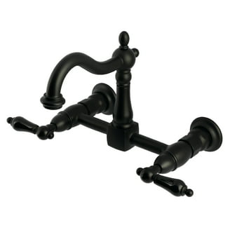 Gourmetier Continental Single-Handle Pull-Down Kitchen Faucet - High Arch Oil Rubbed Bronze, 1.8 GPM, Ceramic Cartridge