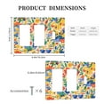 thumbnail image 3 of Flowers Doodle Illustration Switch Cover Decorative Wall Plate 3-Gang 2-Decor 1-Toggle Standard Size, 3 of 5