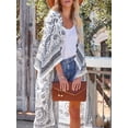 thumbnail image 2 of TFixol Mujer Kimono Cover Ups Frente Abierto Vintage Impreso Cardigan Playa, 2 of 8