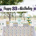 thumbnail image 5 of Happy 33rd Birthday Decorations,33rd Purple Balloon Large Birthday Hanging Banner Sign,33 Years Old Bday Party Supplies., 5 of 10