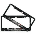 thumbnail image 2 of 2 Pack Winter Snowflake Reindeer License Plate Frame Snowflake Merry Christmas Standard Car Tag Cover Holder Aluminum 2 Holes for US And CA Universal Aluminum Tag Frame for Front and Rear Car Tags, 2 of 6