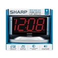 thumbnail image 6 of Sharp LED Digital Alarm Clock, Swivel Base, Silver Case, Red Display, SPC033D, 6 of 9