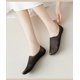 thumbnail image 4 of 5 par/lote calcetines cortos de verano para mujer ultrafinos invisibles de corte bajo de silicona antideslizante malla No Show calcetines náuticos sólidos de seda helada, 4 of 5