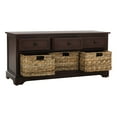 thumbnail image 3 of SAFAVIEH Damien 3-Drawer Storage Bench Red, 3 of 7