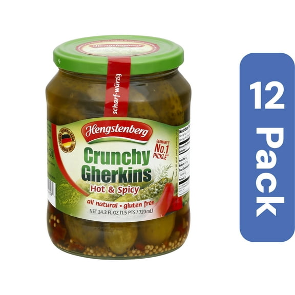 Hengstenberg Hot And Spicy Gherkins 24.3 oz (Pack Of 12)